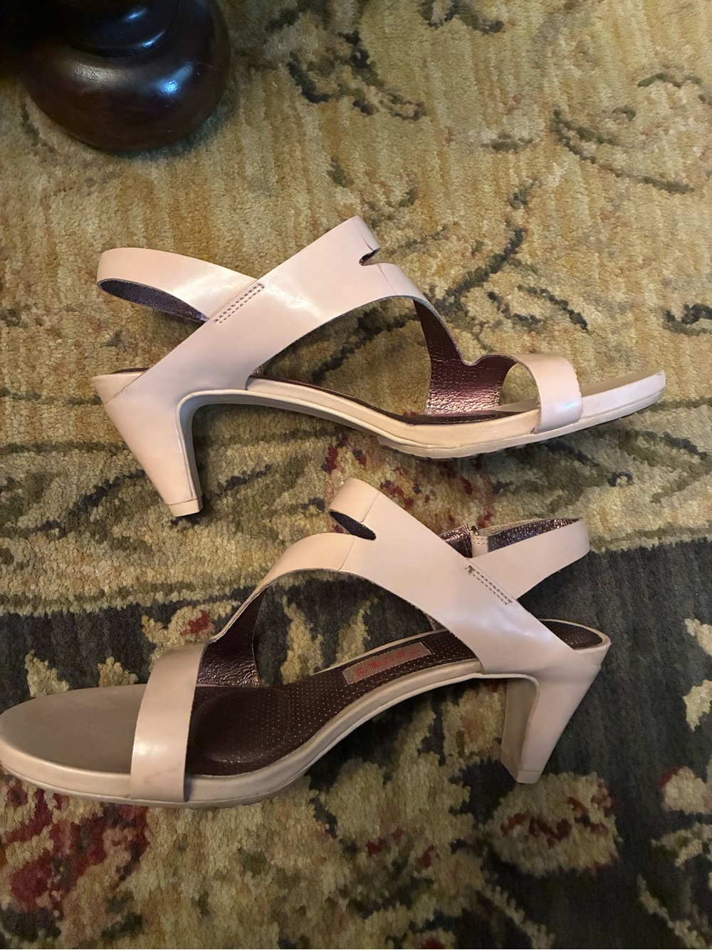Tsubo Blush Pink Slingback Heeled Sandals